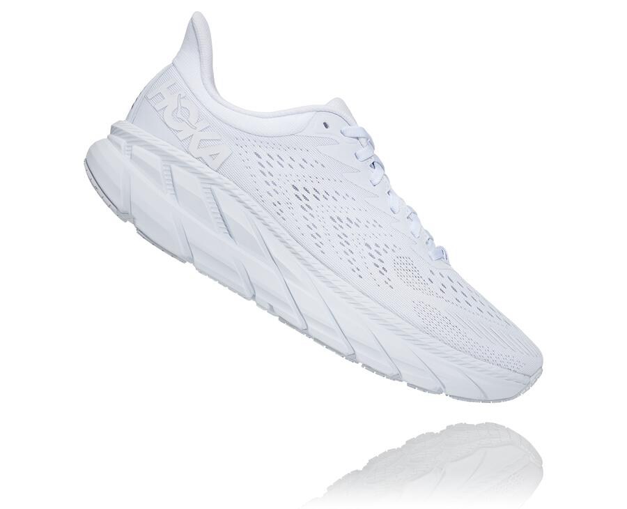 Hoka One One Running Shoes Mens White - Clifton 7 - 05672HPEL